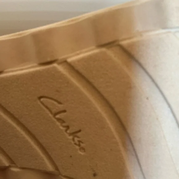 Clarks Womens Sharon Crystal Leather Platform Oxford. Metalliac Gray Size 10 - Picture 9 of 9